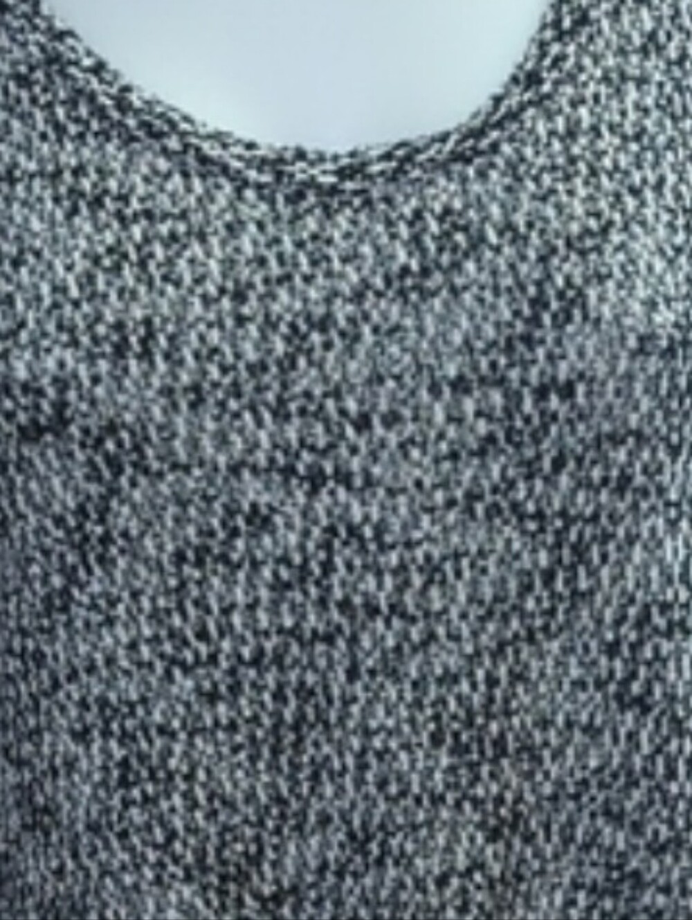 Size S Lush Black and White Long Sleeve Knit Top - Picture 13 of 15